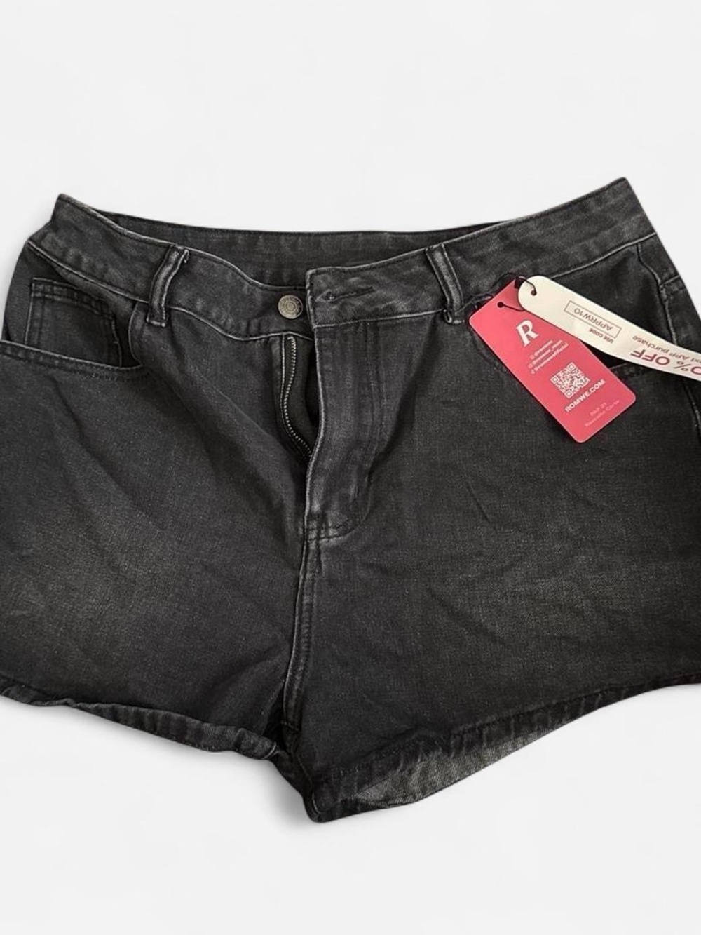 ROMWE Black Denim Shorts